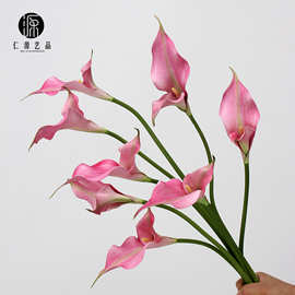 工厂直销 EVA双头新手感海芋马蹄莲仿真花婚庆装饰插花艺假花配材