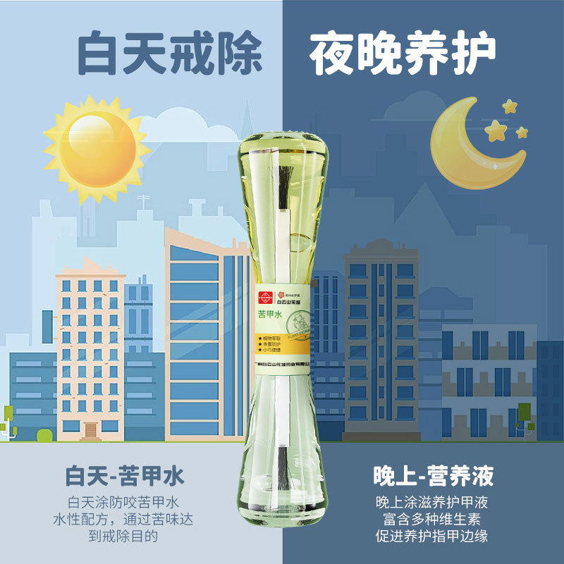 元气同款白云山花城宝宝防护苦甲水防啃咬手指戒咬手指营养护理液|undefined