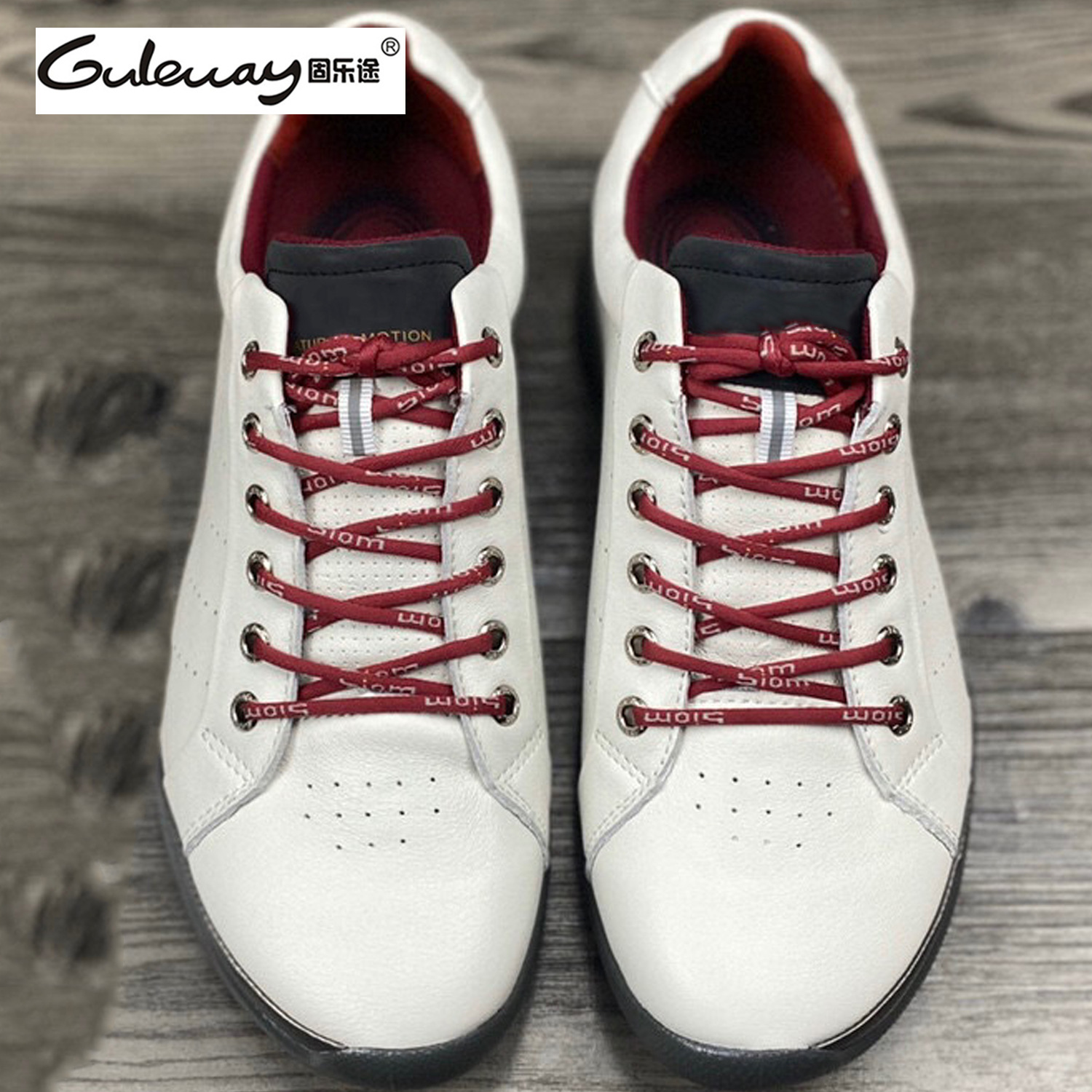 高尔夫球健步131614户外健步鞋时尚系带运动鞋休闲男鞋皮春秋新款