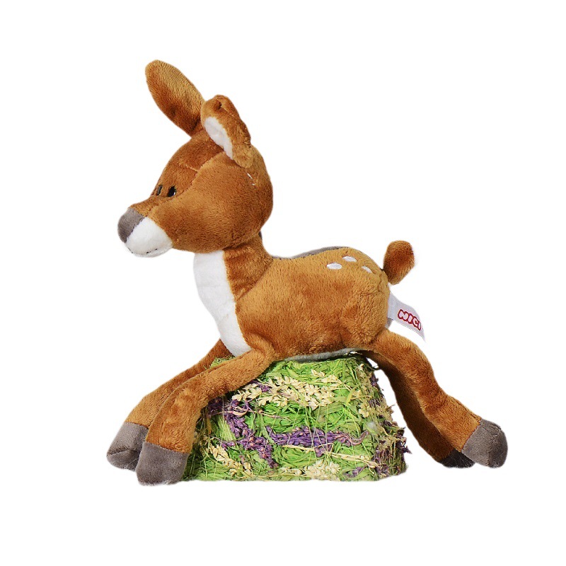 Linda fiesta de animales, muñeco de ciervo, simulación de ciervo sika, muñeco de peluche, muñeco de trapo, regalo de cumpleaños transfronterizo