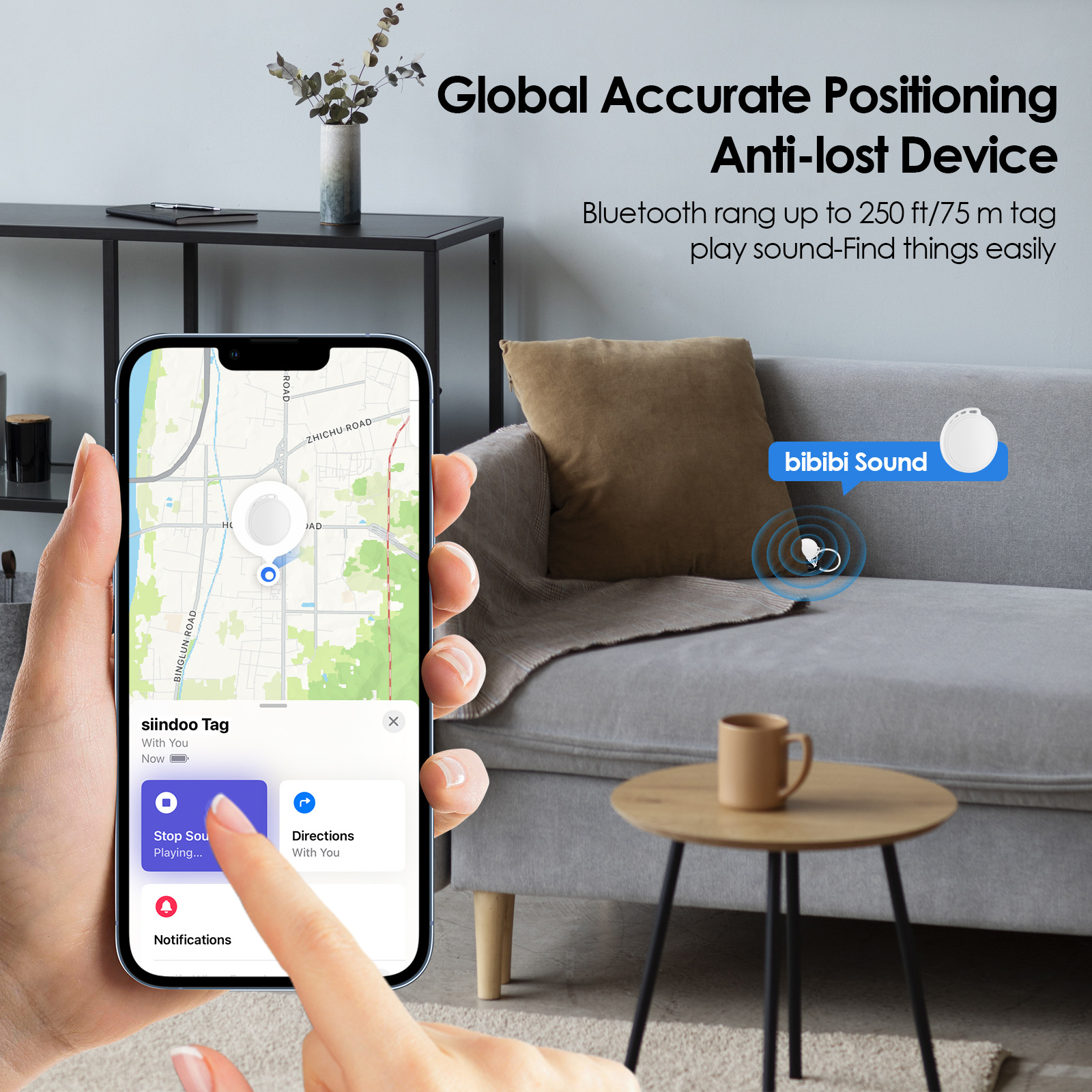 Smart GPS Tracker for Pets, Children and Keys
