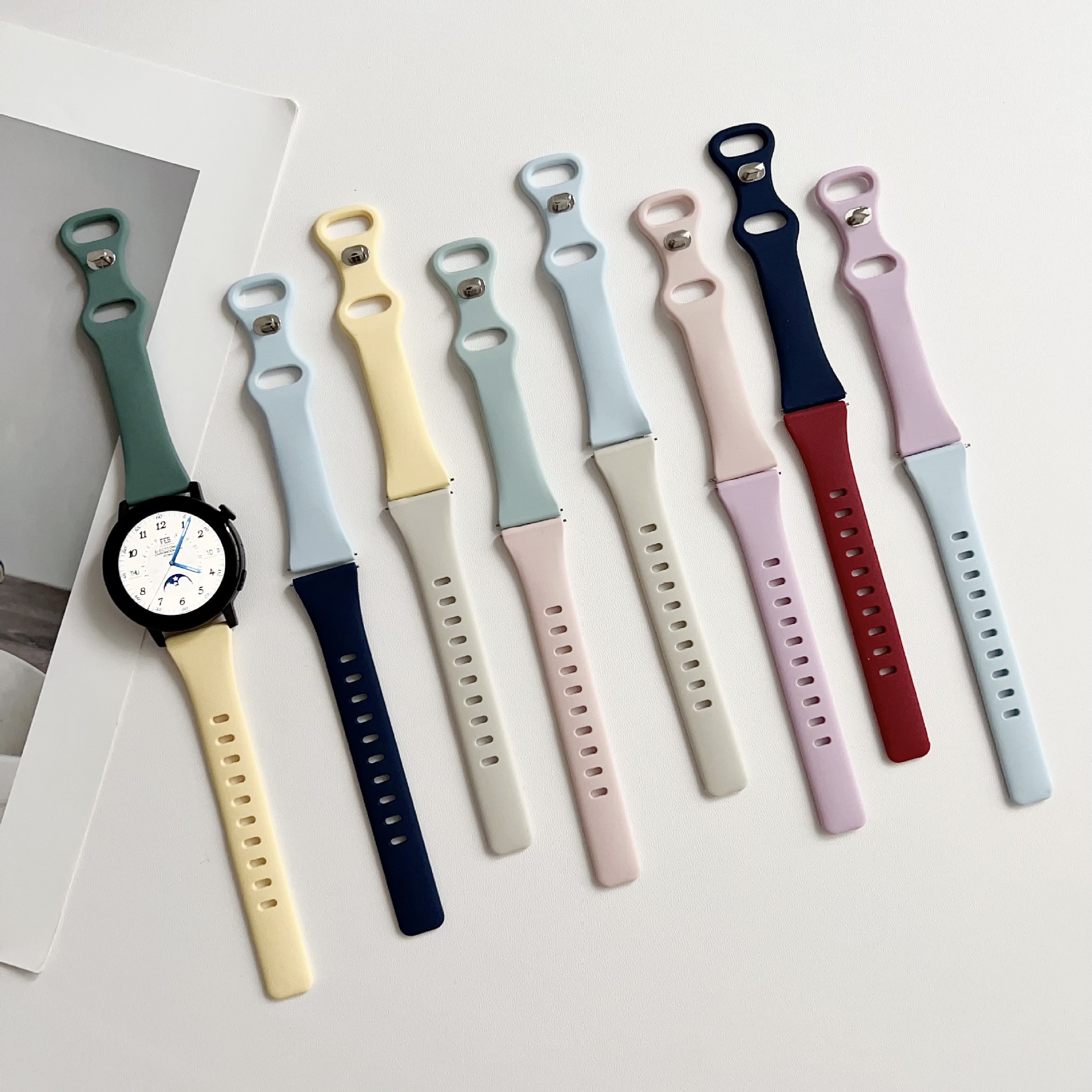 Suitable for Huawei Gt5/Gt6 Silicone Small Waist Watch5Pro/4Pro Simple 14/18/20/22mm Watch Strap