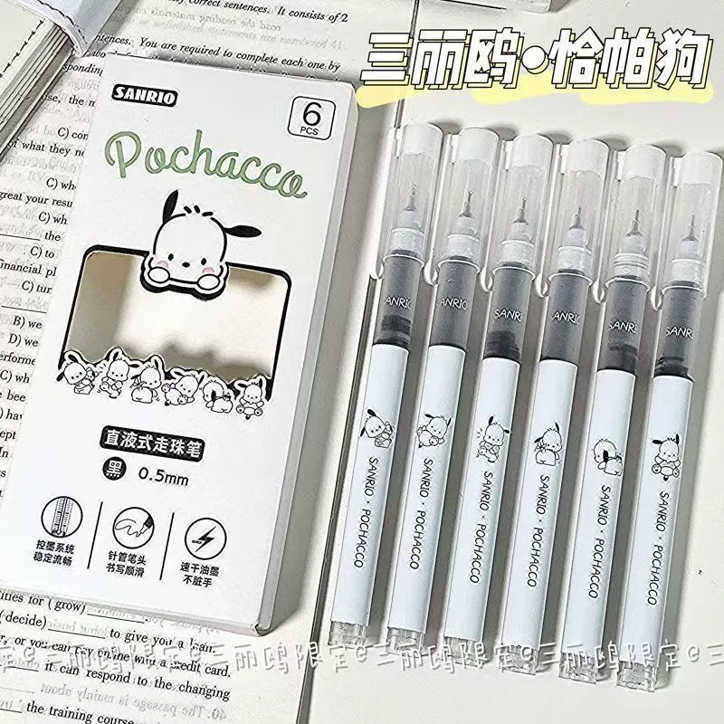 Роллер (Sanrio), 0,5 мм быстрой сушки, наборы по 6 шт. с милыми персонажами