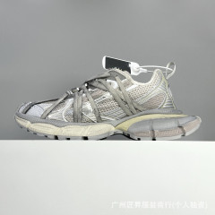 天花板B家巴黎蜘蛛侠绑带款2.做旧时尚全新3X十代潮流跑鞋老爹鞋