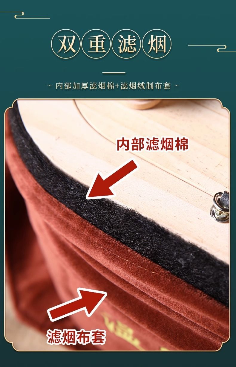 Warm moxibustion treasure smokeless solid wood moxibustion box smoke filter temperature control waist abdomen neck portable moxibustion moxibustion column box moxibustion instrumen