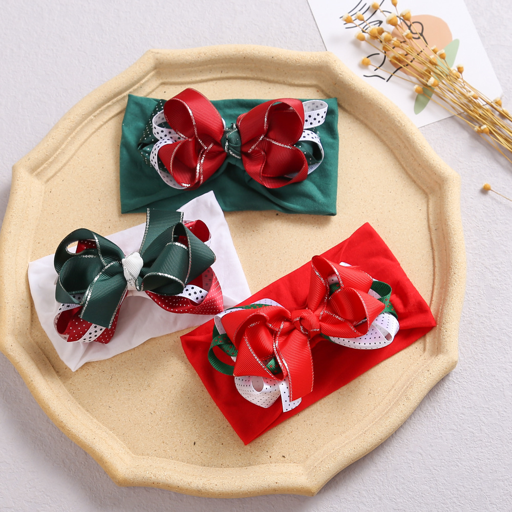 Party Occasion Fashion Plaid Bow Knot Cloth Hair Band