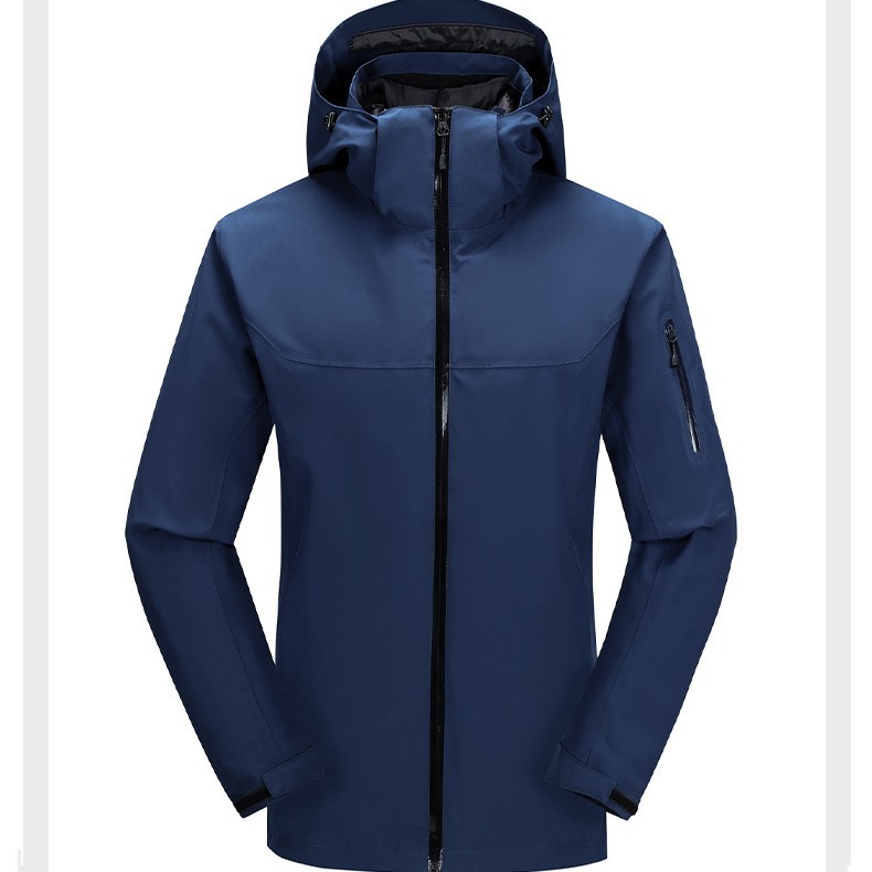 High-End down Lining Outdoor Jacket Men's Mountaineering Ski Clothing Travel Worker Group Work Clothes Design Logo