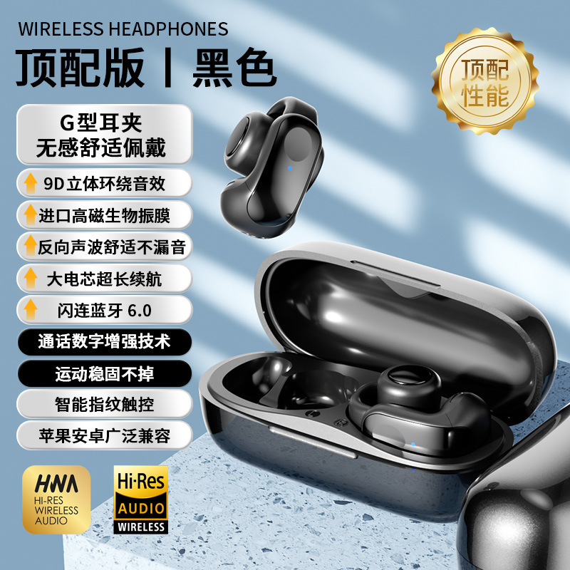 批发带APP定位防丢失耳夹式蓝牙耳机高音质柏林之声耳机超长续航|undefined