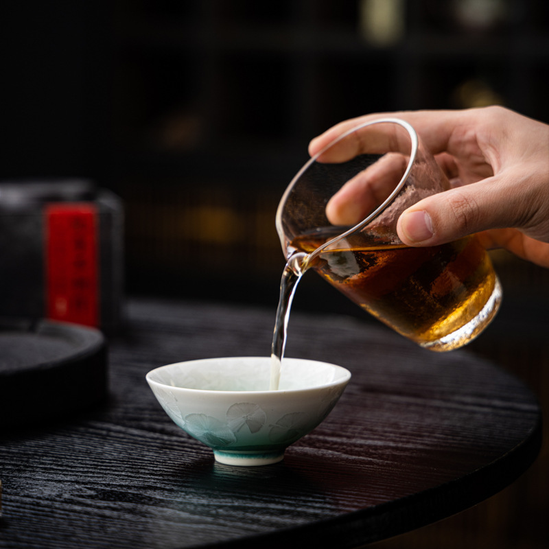 宋朴苏扬烨大师结晶釉晶花主人杯品茗杯窑变斗笠杯个人专用礼盒装|undefined