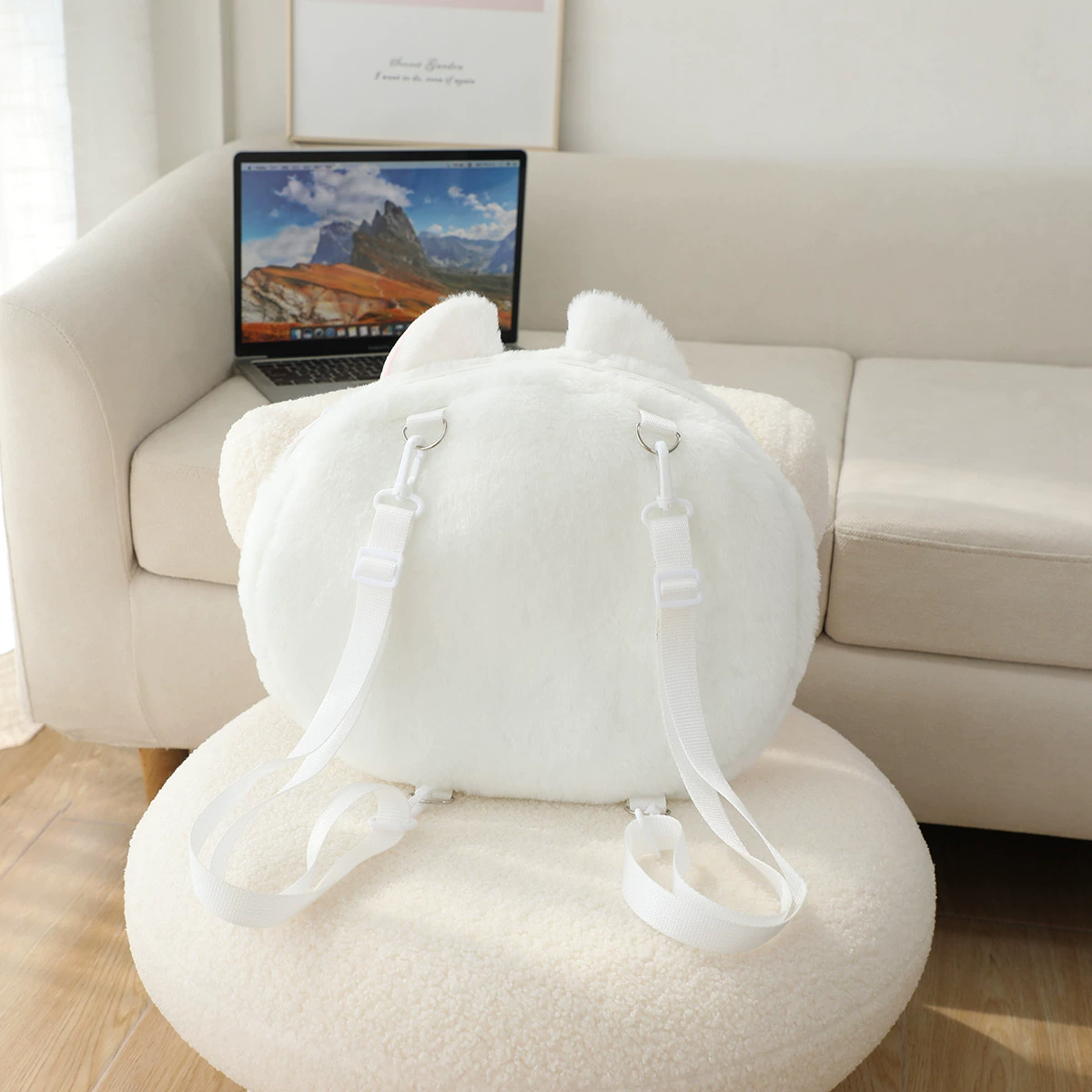 Cartoon backpack, capacious one-shoulder bag, handheld organizer bag to go out
