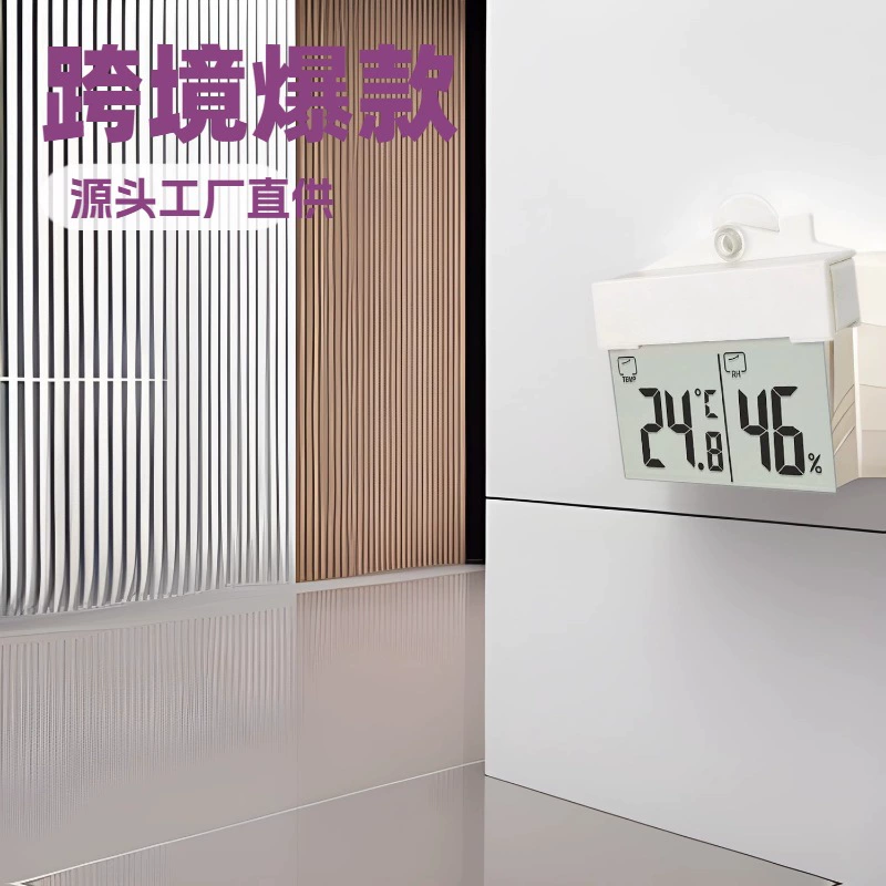 Термометр и гигрометр для окон с присоской, без сверления, самоклеящийся, для использования внутри и вне помещений, для мониторинга температуры и влажности в доме.