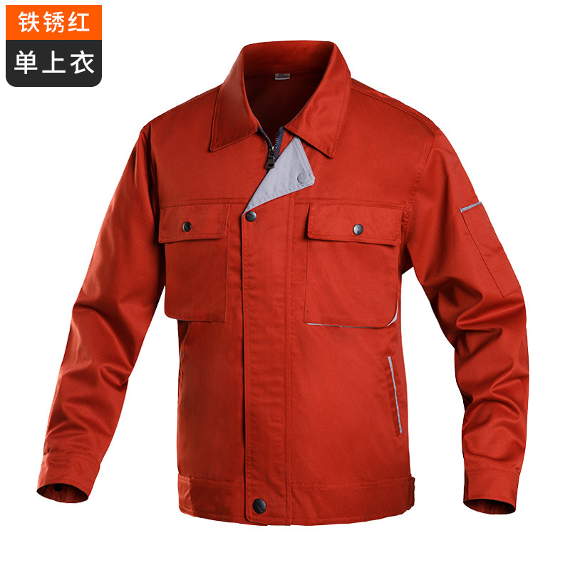 Trajes de trabajo de manga larga ropa de trabajo para hombres engrosados primavera y otoño ropa de protección laboral taller de soldadura personalizado