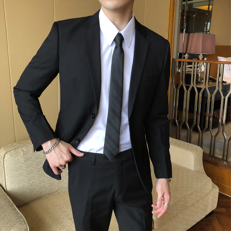 Suit Suit Men's Professional Best Man Korean Style Groom Wedding Business Formal Jacket Slim Casual Small Suit Spring