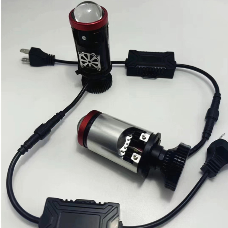3.0LED lente de doble luz versión reducida de luz alta y corta integración de lente de doble luz H4 instalación no destructiva actualización no destructiva
