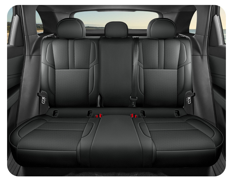 2026 New Model, Custom-Made, Perforated Leather, Breathable, and Durable Car Seat Cushions for Hongqi HS6, Full Coverage Seat Covers