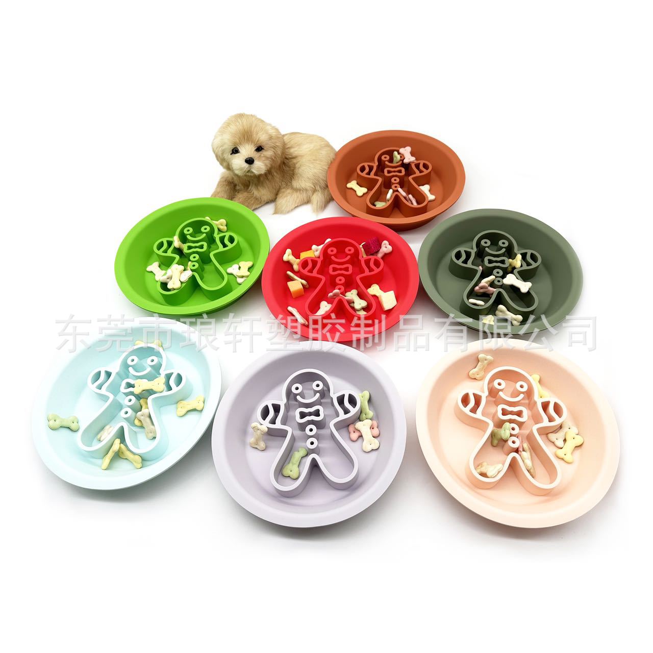 亚马逊热销宠物舔食垫慢食碗硅胶吸盘舔食垫宠物碗慢食盘喂食垫