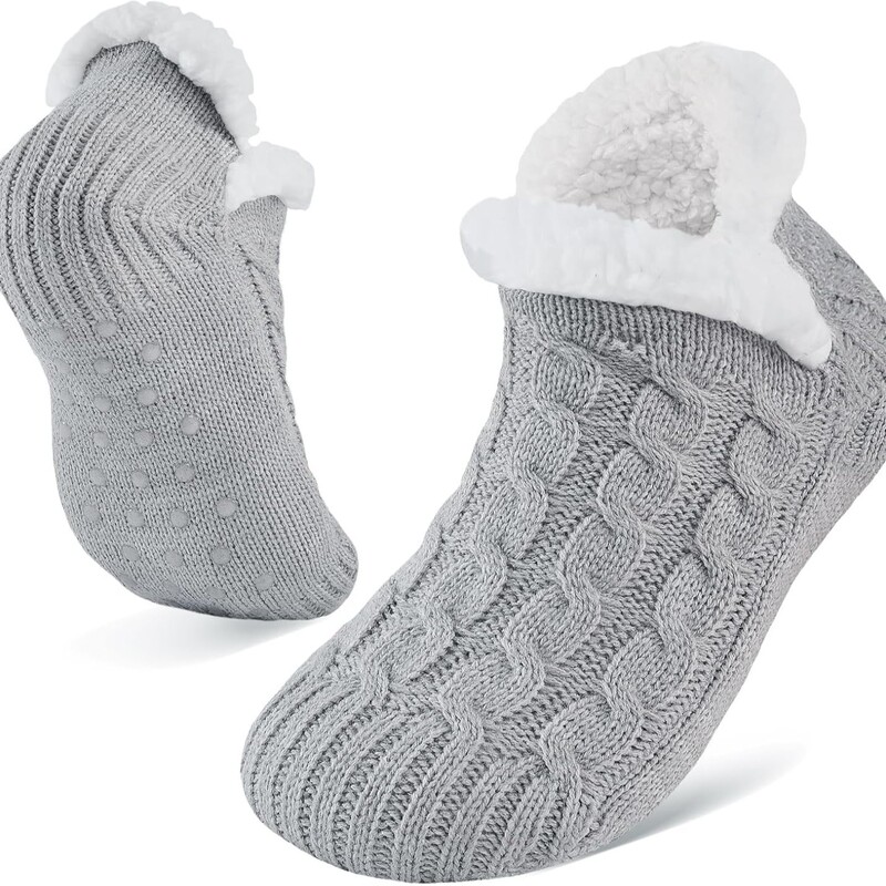 Slipper Socks with Grip, Thick and Warm for Winter, Cozy and Comfortable, Non-Slip, Fashionable Indoor Floor Socks for Dormitories Slipper Socks with Grip, Thick and Warm for Winter, Cozy and Comfortable, Non-Slip, Fashionable Indoor Floor Socks for Dormitories