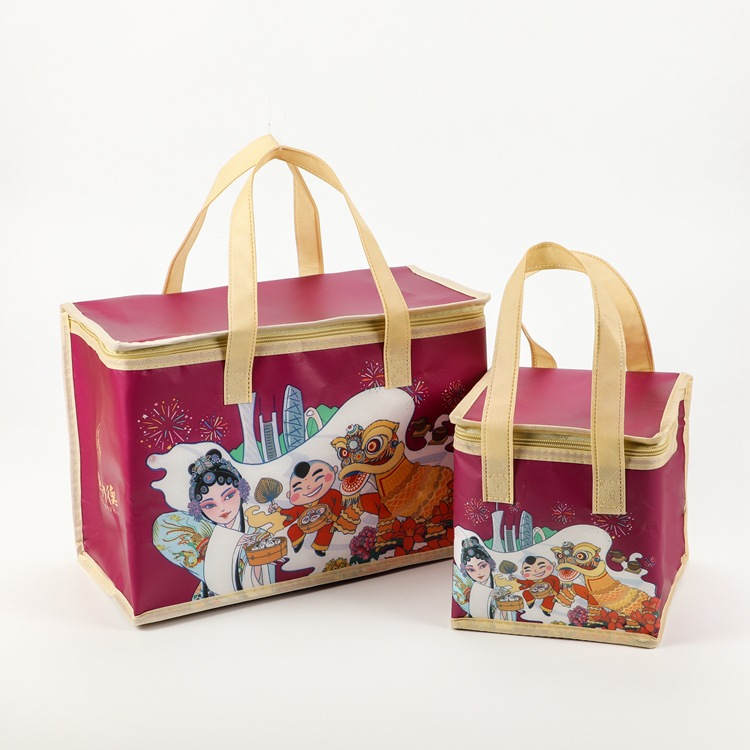 披萨外卖保温袋铝箔冰包餐饮蛋糕奶茶手提袋保温袋可印logo供应