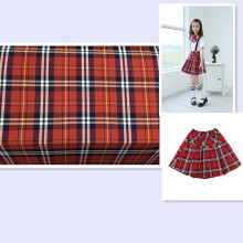 色织格子布 童装校服面料 涤棉斜纹抱枕面料