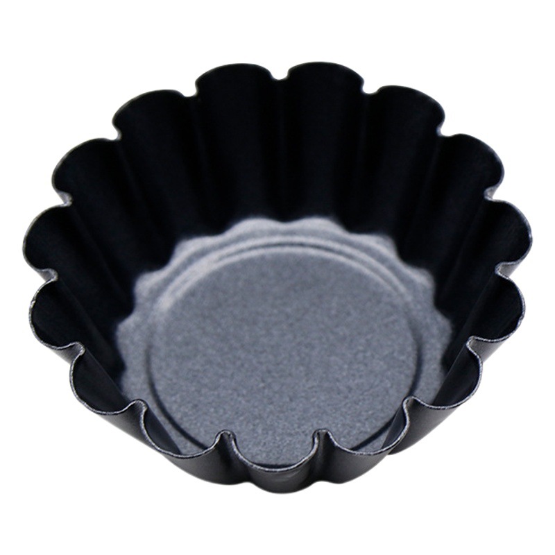 Suministro transfronterizo de acero al carbono engrosada crisantemo pastel molde DIY hornear crisantemo taza tamaño pequeño 2,5 pulgadas huevo pastel molde