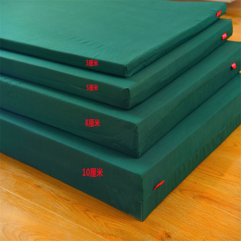 Military Green and White Standard Dormitory Sponge Mattress for Hospital Student Dormitory Single Bunk Bed Mattress Hard
