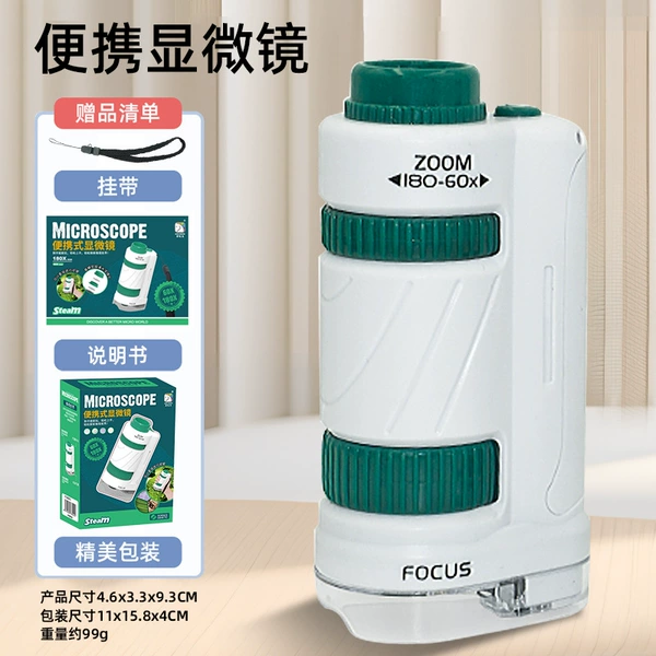 Handheld green microscope