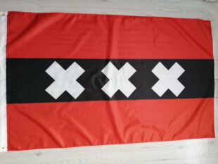 Cross-border Amsterdam State Flag Digital Printing Amsterdam Flag 90x 150cm Polyester Flag
