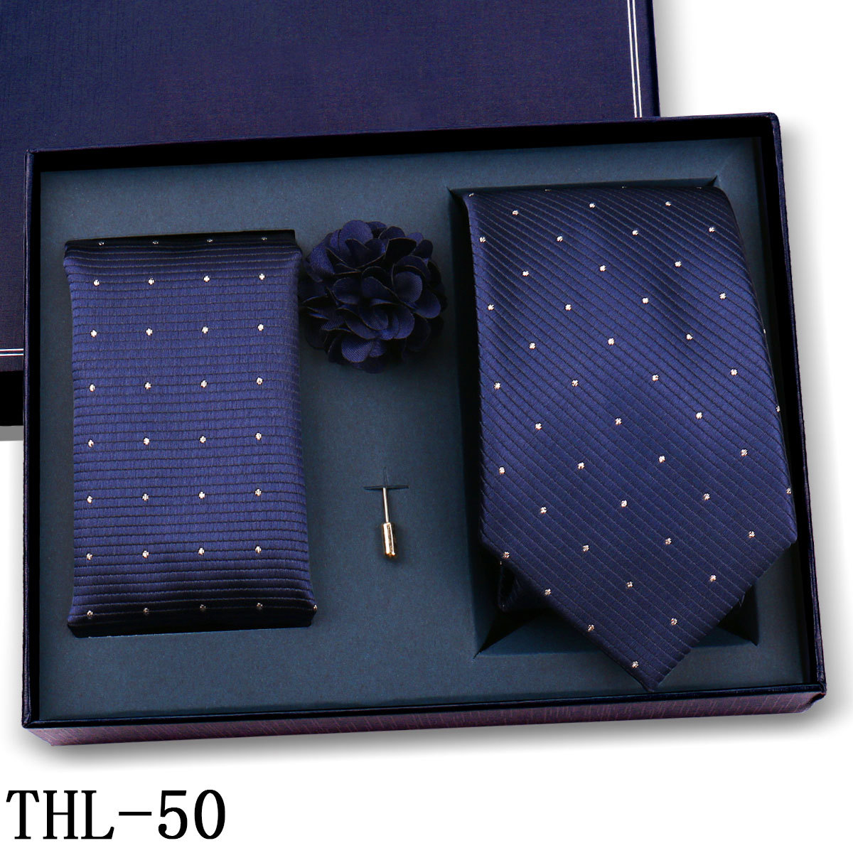 Juego de Corbata y Pañuelo para Hombre Poliéster para Bodas y Eventos de Negocios image 54
