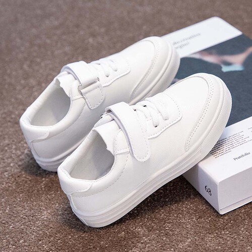 Spring New Children's White Sneakers Summer Girls Shoes White Platform Shoes Boys Primary School Students Shoes Hui Li Same Version