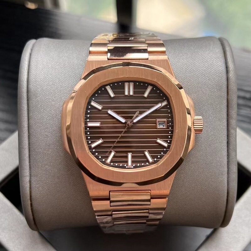Japanese 8215 Patek 5711 Rose Gold Nautilus Mechanical Watch, Deep Waterproof Stainless Steel Watch, Guangzhou Zhanshi Watch