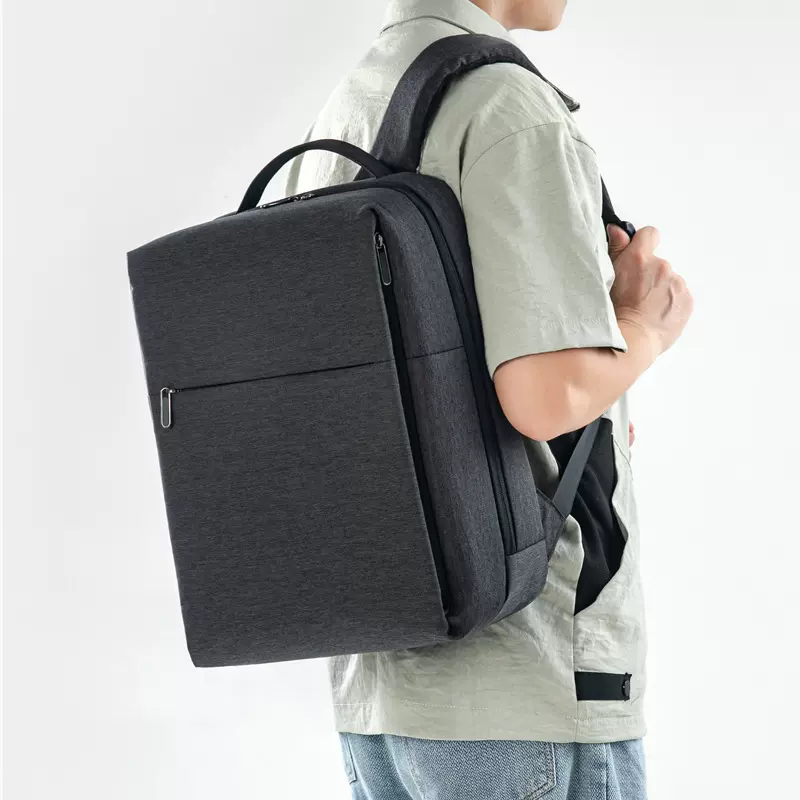 商务背包小双肩包米款15寸电脑包印logo防水旅行包牛津布双肩背包