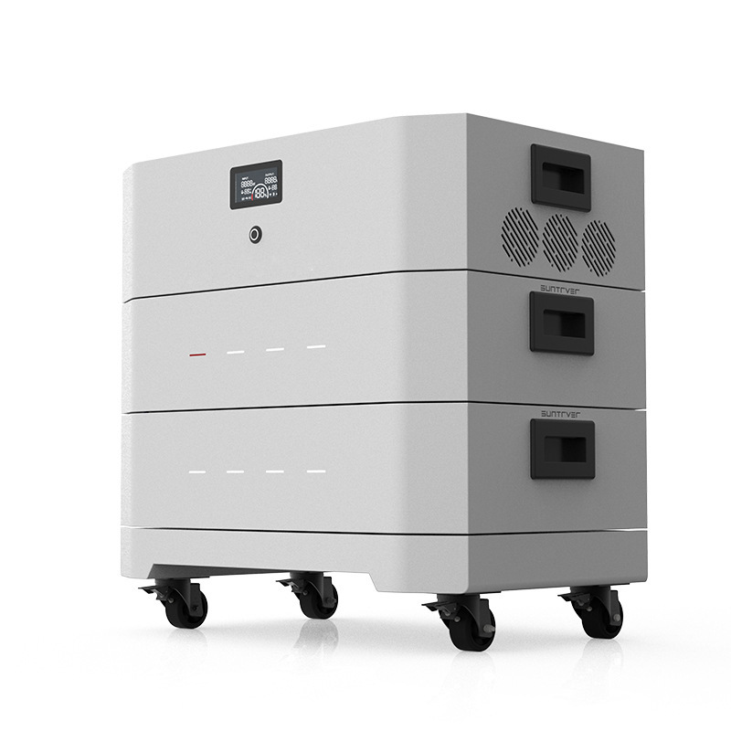 Batería de almacenamiento de energía doméstica apilada de 5KWh UPS de alta capacidad de alta potencia carga solar de energía de emergencia
