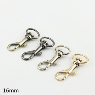 Luggage Handbags Leather Hardware Accessories Dog Buckle Keychain Shoulder Strap Accessories Press Opening Hook Buckle Inner Diameter 16mm