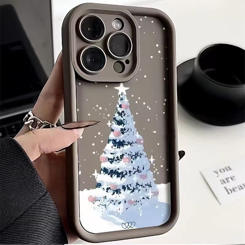 Árbol de Navidad de esmeril-marrón-nieve 1103