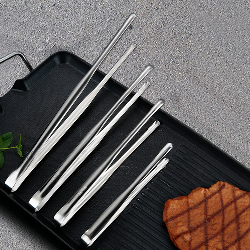 304 stainless steel food clips kitchen supplies food barbecue clips steak clips Japanese style household extended barbecue clips