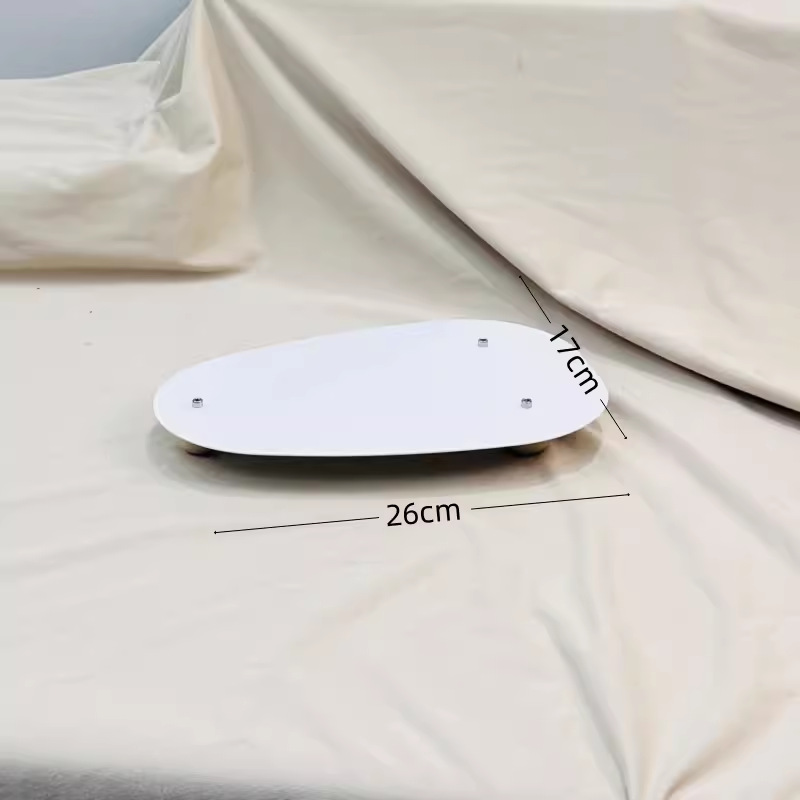 Tabla de postres de estilo blanco decoración estante de exhibición de bodas decoración estante de pastel de cumpleaños bandeja de refrigerio de hierro forjado