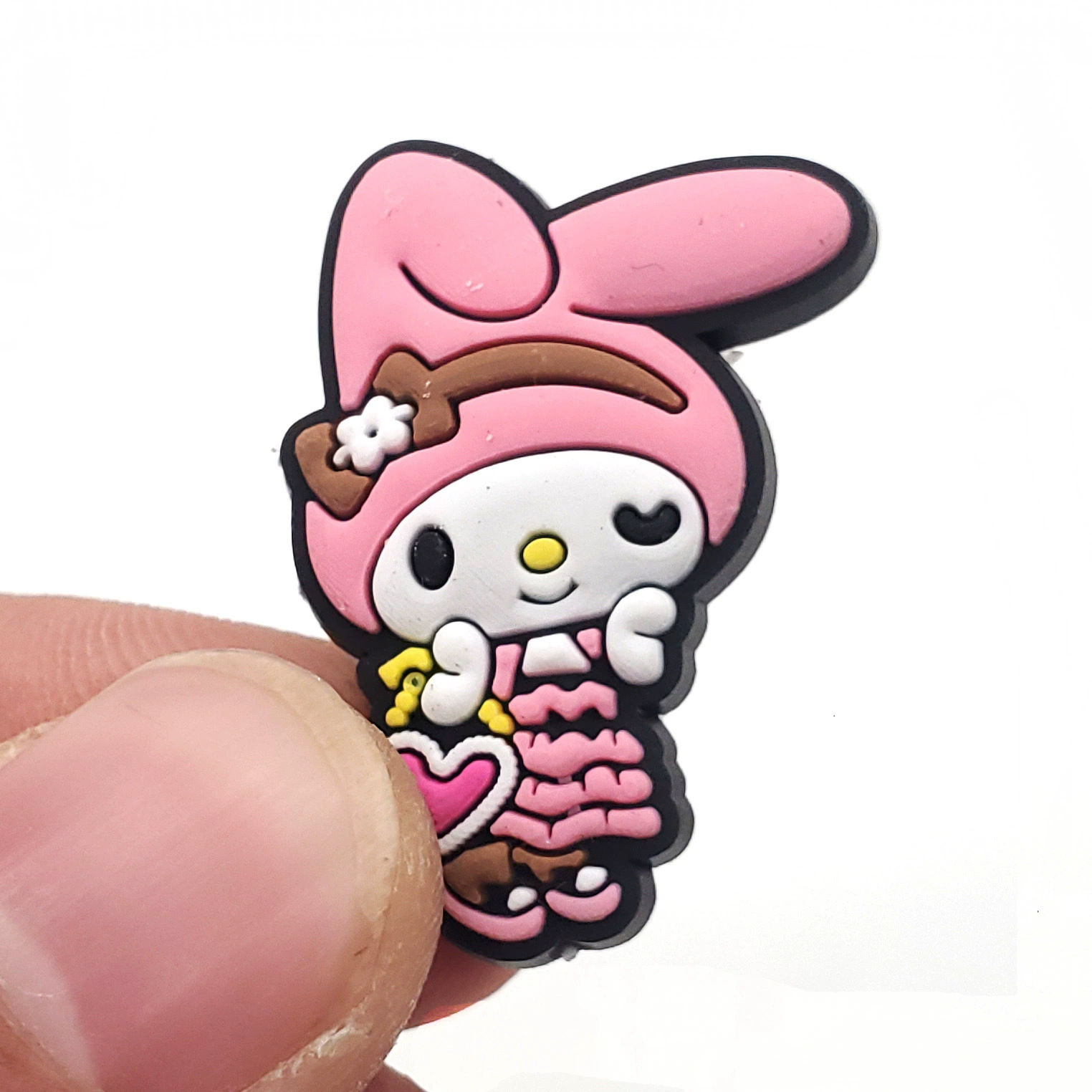 Подвески для обуви (Sanrio) Kuromi & My Melody Croc Jibbitz, assorted flower buckles, мультицветный набор