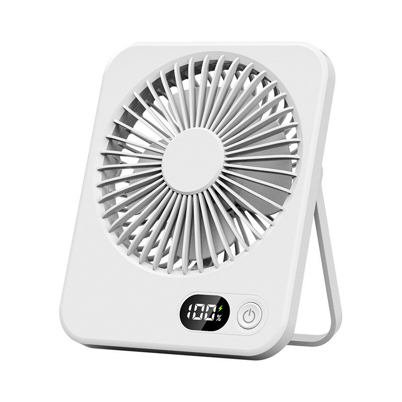 Ventilador eléctrico mini-USB de escritorio silencioso de carga se puede colgar y soportar ventilador eléctrico portátil de larga duración