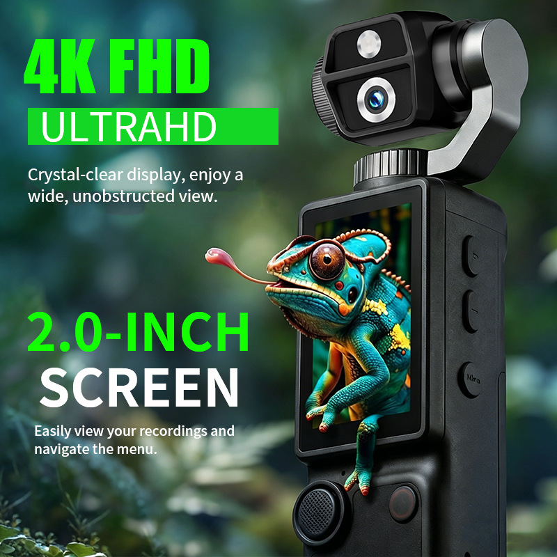 Cross-border Q9 cámara de movimiento al aire libre de mano 4k HD autofocus cámara de bolsillo de grabación de conferencias