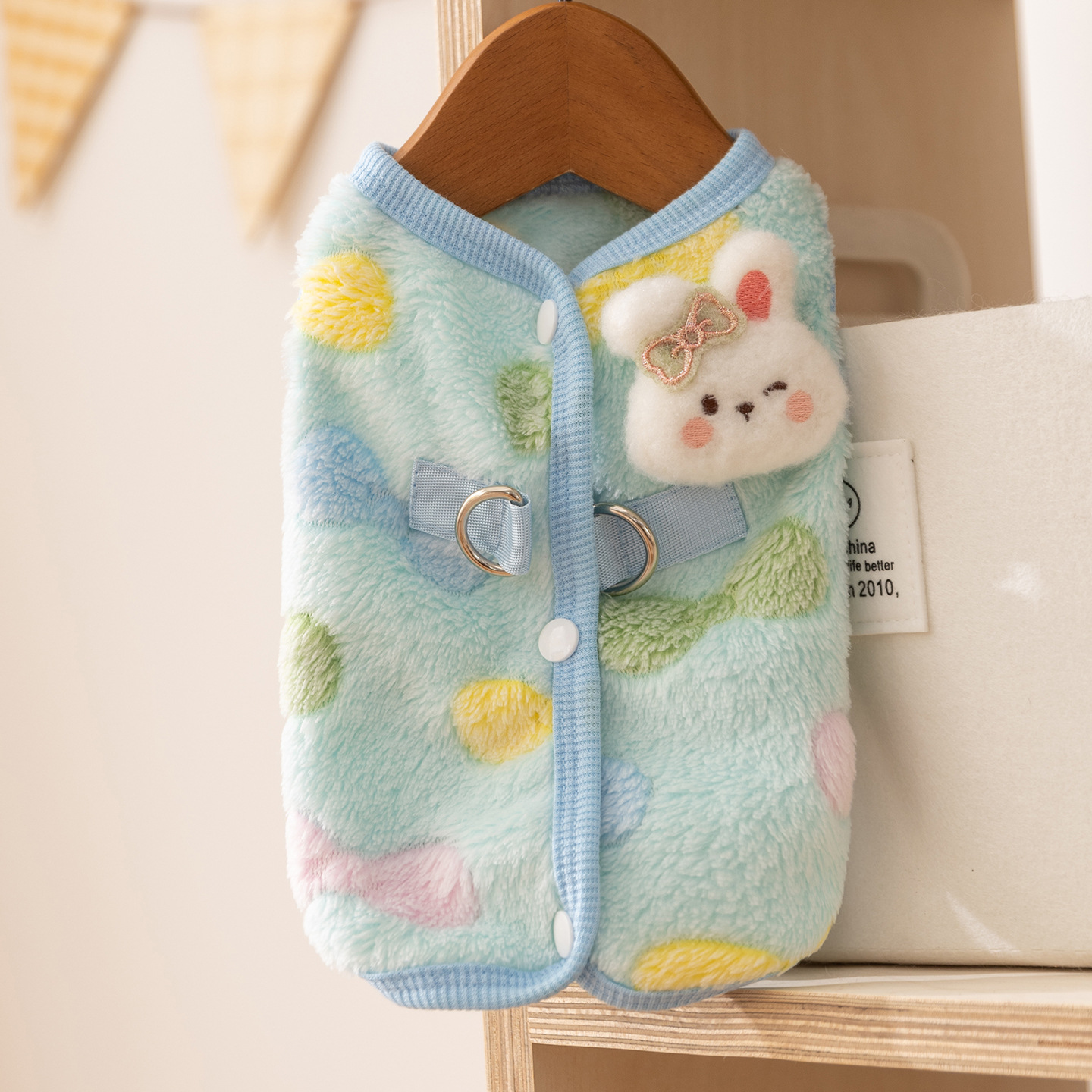 Otoño y invierno nuevo cardigán chaleco de dibujos animados tridimensionales oso abrigo abrigo abrigo abrigo perro gato ropa perro pequeño y mediano Teddy