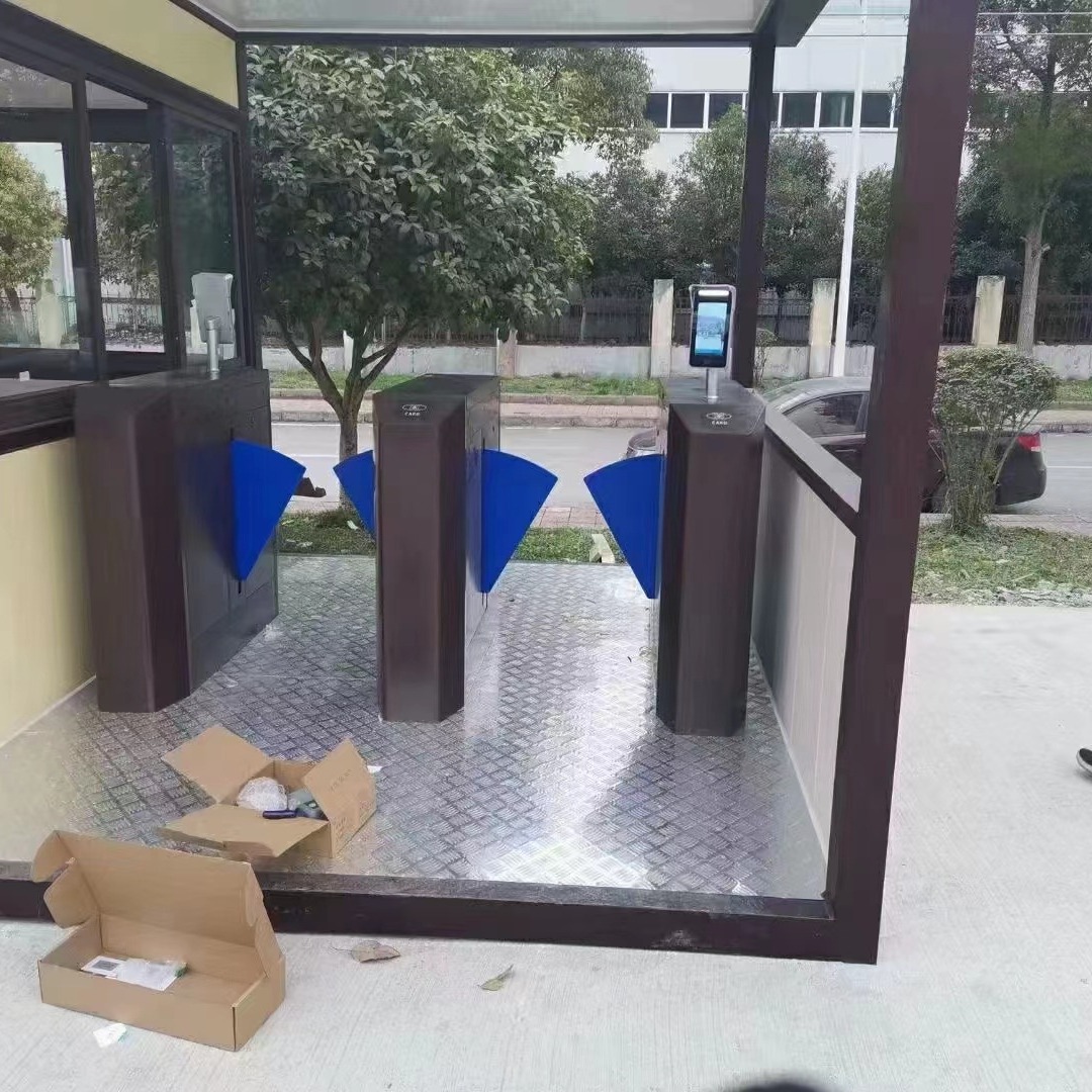 人脸识别人行通道闸机 工厂员工人行翼闸摆闸指纹门禁系统
