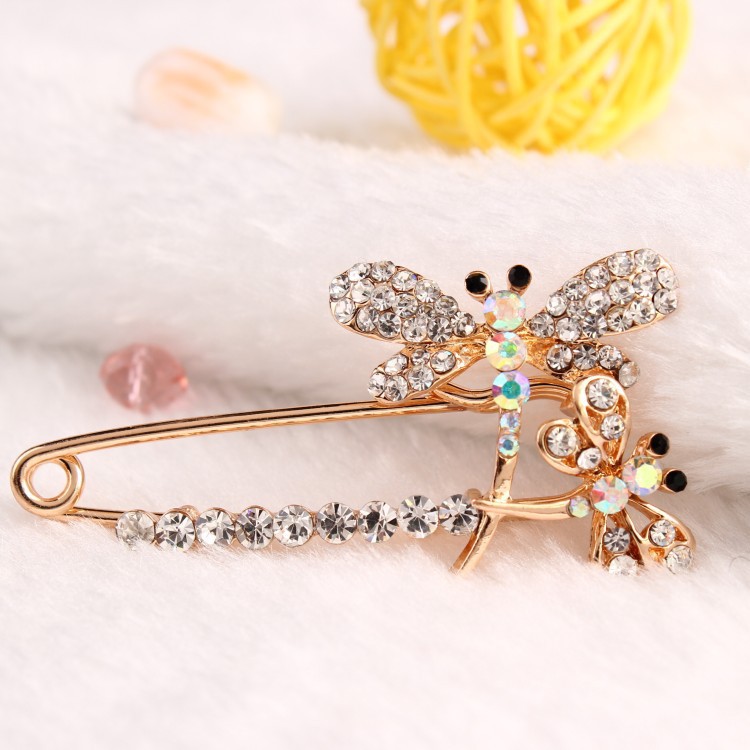 Corea del Sur de alta calidad aleación ramillete ropa ajustada a la cintura anti-exposición hebilla pequeño Cisne broche de las mujeres simple todo-fósforo PIN image 14