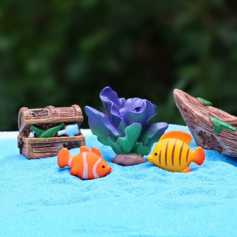 Cute marine small animal model, micro landscape