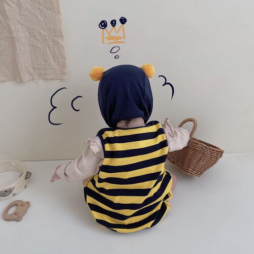 ins style baby harem 2024 autumn new little bee jumpsuit suit baby going out bag
