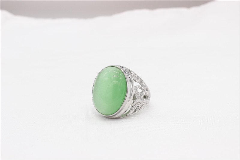 23g Weight Natural Stone Inlay Material Rings Classification 1 Piece Quantity Street Occasion Titanium Steel Material Color Block Pattern Men's Gender Inlay Design Retro Style Retro Color Block Titanium Steel Inlay Natural Stone Men's Rings 5