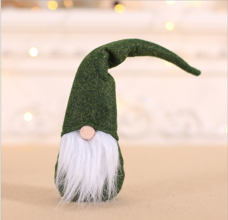 Decoración de Navidad suministros muñeca sin rostro muñeca estilo europeo y americano viejo hombre muñeca decoración de los niños creativo juguete de peluche