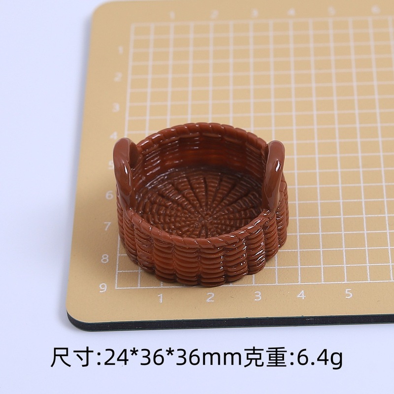 立体的なカラフルなバスケットクリエイティブ手作り diy クリーム接着剤樹脂アクセサリー小さなアクセサリージュエリーヘアピン材料卸売|undefined