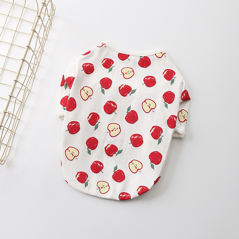 Fashionable Small Dog Clothes for Outdoor Use in Autumn and Summer, Made of Cotton and Stretchy Fabric, Suitable for French Bulldogs, Teddy Dogs, and Cats, Direct Supply from the Factory