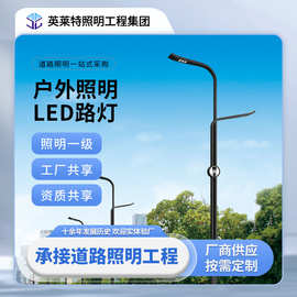 LED市电双头路灯 工程高低双臂马路灯 道路照明景观路灯生 产厂家