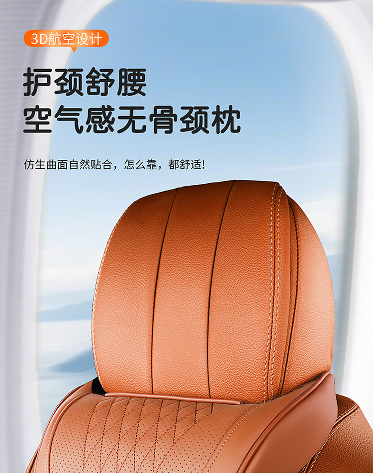 Car Headrest and Lumbar Support Made of Breathable Memory Foam, Neck Pillow with a Premium Feel, Car Seat Lumbar Cushion, Cushioned Headrest